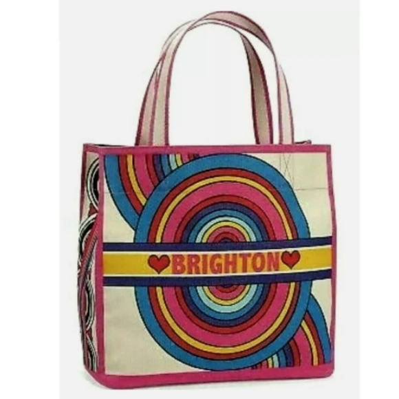 NEW Brighton " Rainbow Bright " Limited Edition Large Canvas Tote. - Picture 3 of 8